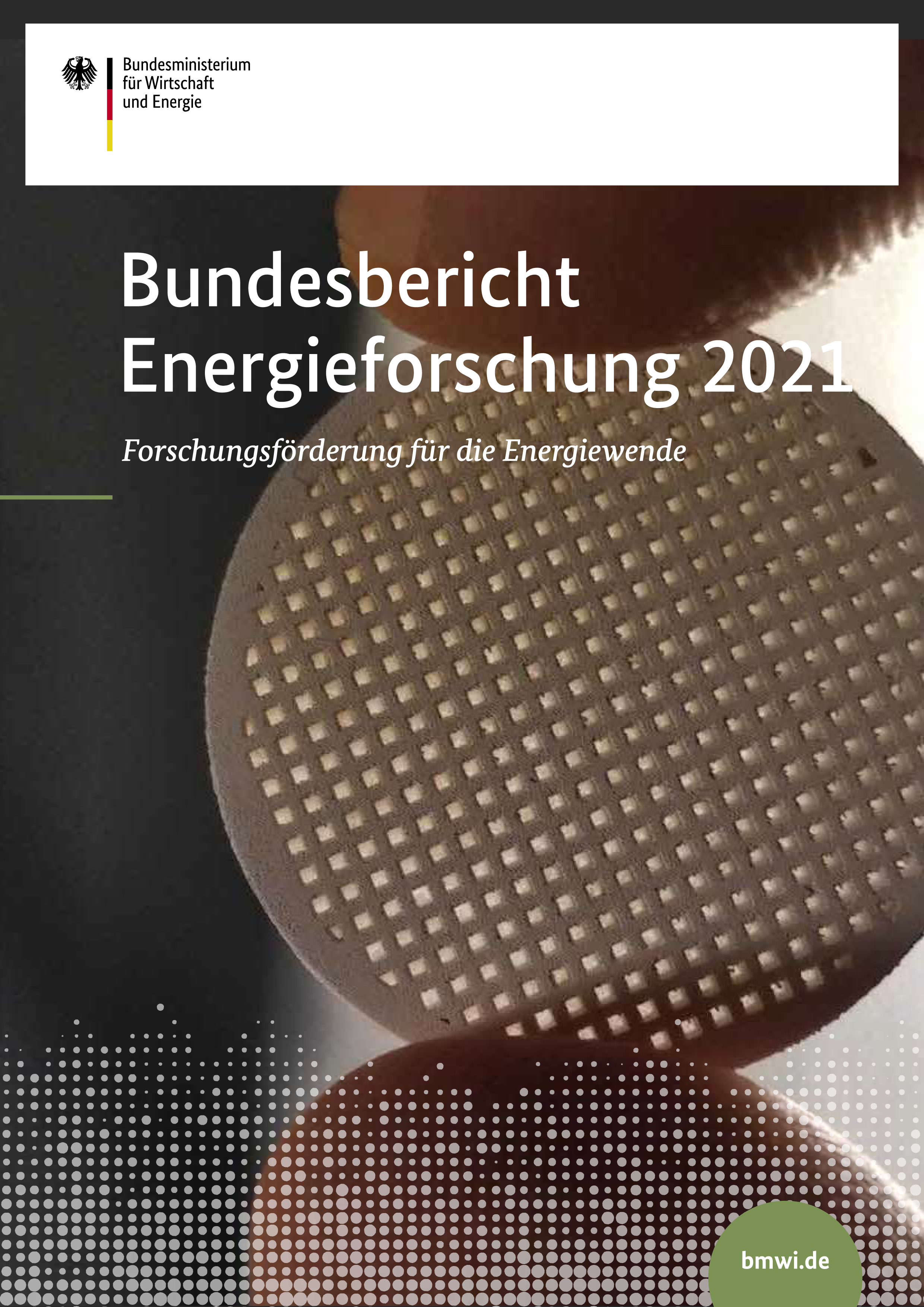 Cover der Publikation Bundesbericht Energieforschung 2021